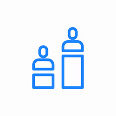 plastic baby bottles icon sign vector