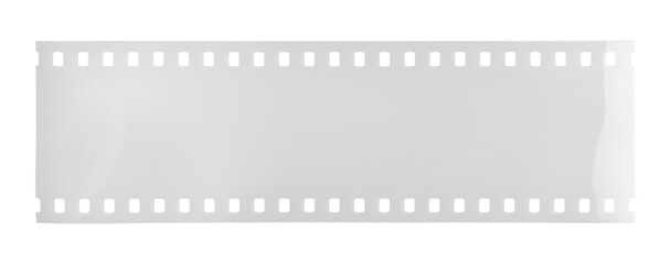Blank gray film strip isolated on white background. Template Mock up