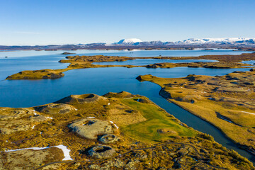 Pseudo-Craters at Lake Mývatn, Iceland