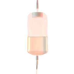 Photo of IV bag hanging isolated on transparent background