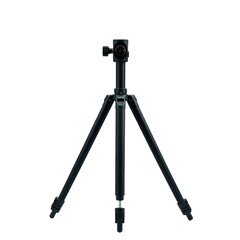 Photo of black tripod isolated on transparent background