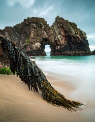 Dramatic coastal archway
