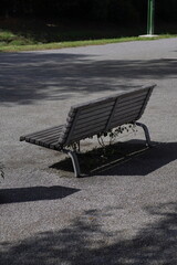 empty bench in the park