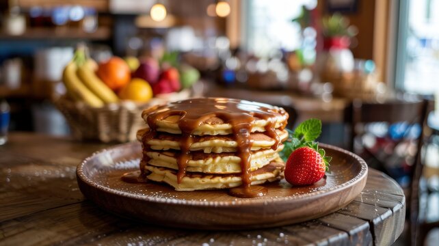 The national dish of the Argentine cuisine. Dulce de leche &ndash; pancakes with caramel. 