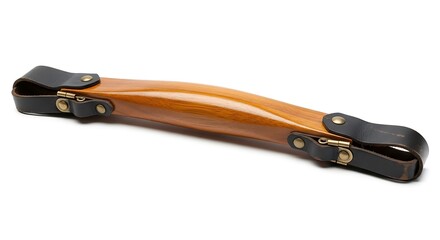 Handcrafted Wooden Carrying Handle with Leather Straps