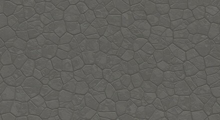 Seamless Dark Gray Stone Pavement Texture with Irregular Shapes and Subtle Detailing