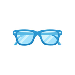 Blue Framed Glasses Modern Style Clear Lenses Eye Care Fashion Accessory