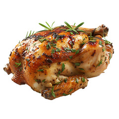 roasted chicken on a transparent background
