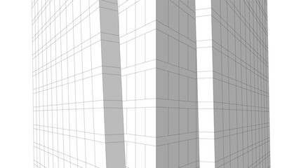 Fototapeta premium abstract architecture vector 3d rendering