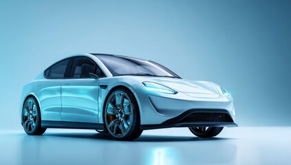 Fototapeta premium Aetherium A Glimpse into Tomorrow's Electric Drive