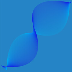 Abstract Blue Gradient Wave Lines Background