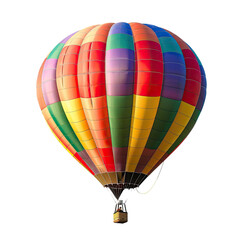 Fototapeta premium and keyword list based on the image you provided.. Colorful Hot Air Balloon Ascending Into the Sky; Day Sky.