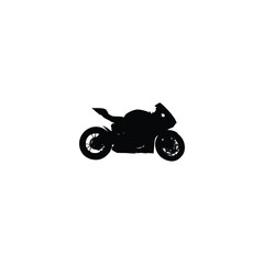 Obraz premium motorcycle icon, motorcycle silhouette vector illustration-simple silhouette illustration of motorcycle, perfect for motorcycle logos and icons
