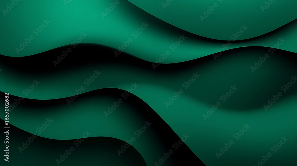 Aufkleber abstract background with green gradient shapes creating a modern and artistic design, perfect for wa