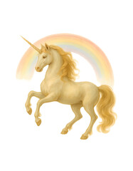 UNICORNO CLASSICO CON ARCOBALENO