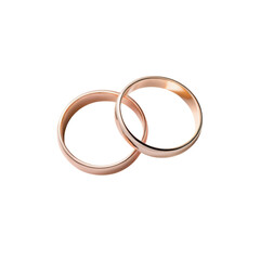 Elegant Rose Gold Rings Symbolizing Love and Commitment Together