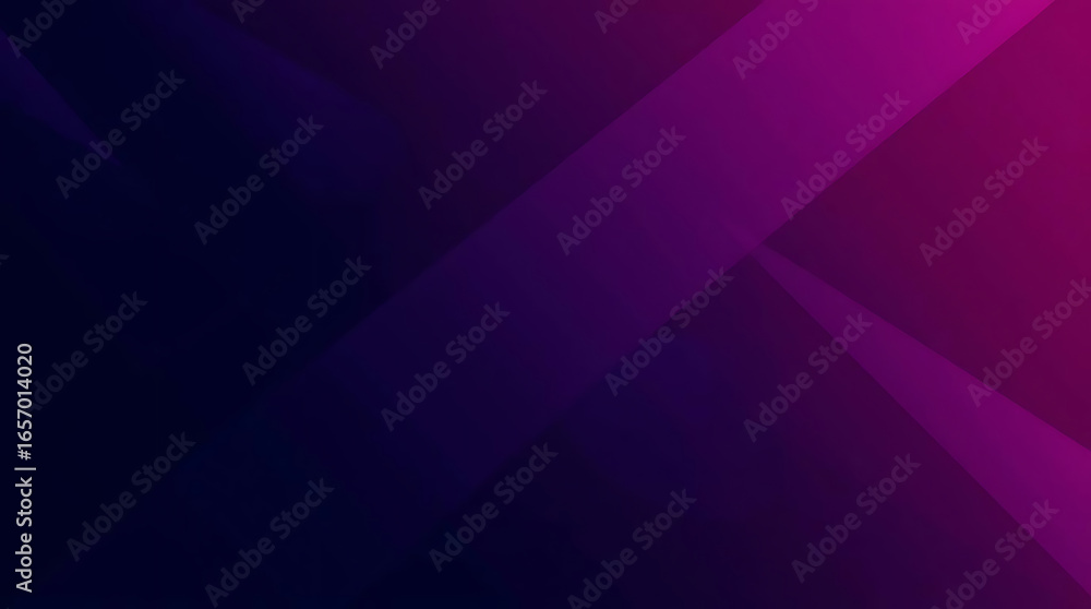 Poster abstract purple gradient background with geometric shapes and blurred lines, creating a modern and d