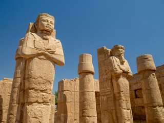 The Karnak Temple complex, a major ancient Egyptian landmark and historical site in Luxor