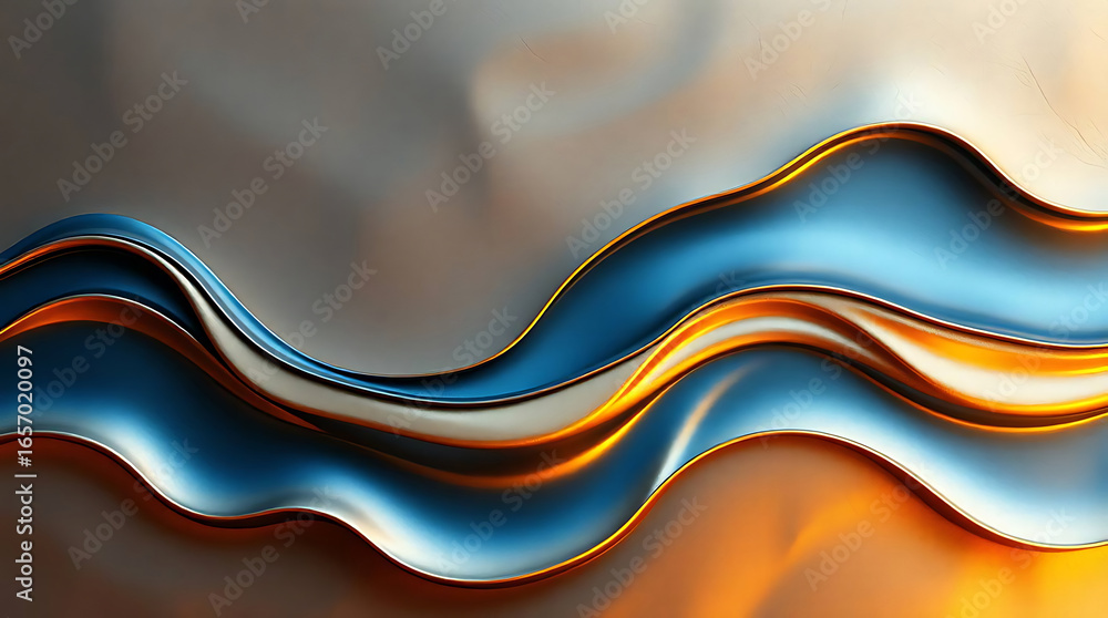 Poster abstract background with wavy lines and smooth texture for modern design and decoration, perfect for