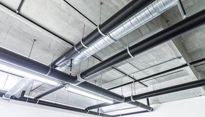 Obraz premium Industrial HVAC Ducts