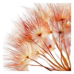 Naklejka premium Close-up dandelion seed head, outdoor, blurred background, nature detail, poster