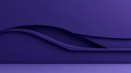 Abstract purple wave background with smooth curves and modern design elements, perfect for creating eyecatching presentations, banners, and website layouts