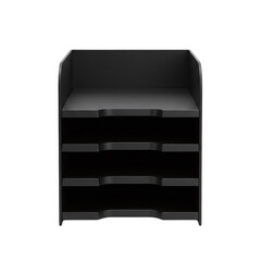 Black office document tray for paper organization

