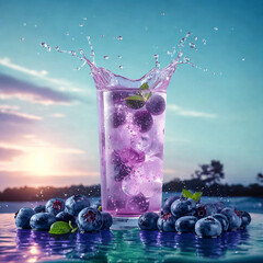 Twilight Splash Blueberry Bliss by the Water