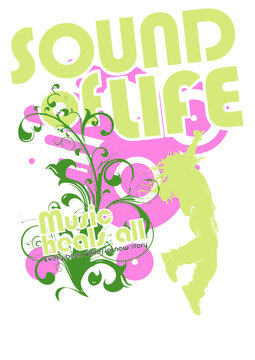 Vector garden Pop Music Vector design