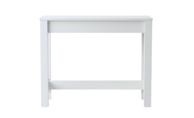 Simple white wooden side table furniture