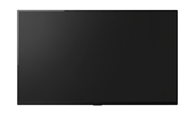 Modern widescreen tv, isolated on transparent background