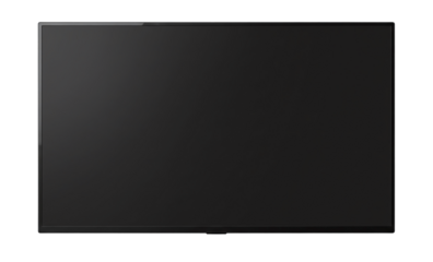 Modern widescreen tv, isolated on transparent background