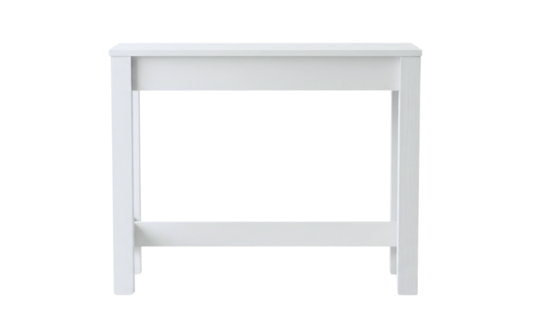 Simple white wooden side table furniture