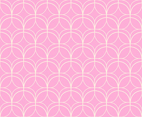 Abstract vector art seamless pattern. Vintage victorian background. Geometric retro illustration.