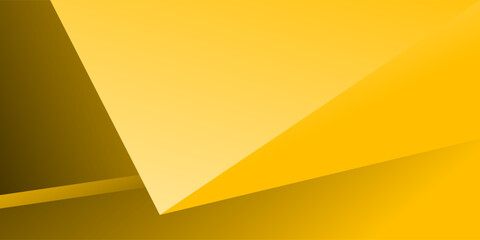 Yellow triangle and line shape color background for template, poster, flyer design. Vector illustration	