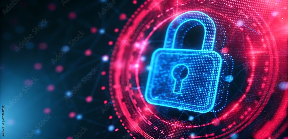 Aufkleber cyber security data protection business privacy concept. cyber security ransomware email phishing en