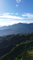 Naklejka premium Mountainous landscape view