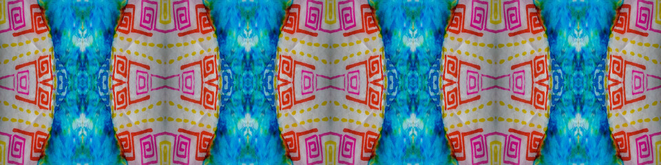 Fototapeta premium Multi Minimal Tribal Print. Seamless Geometric.