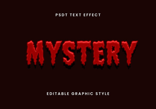 Red And Black Blood Font Slime Bloody Creepy Text Effect