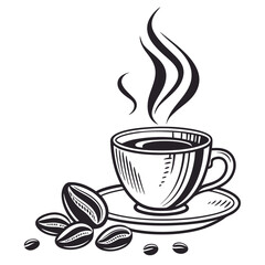 Minimalist Vector Coffee Cup with Steam Clean Black Design Isolated on White for Commercial Use

Vector Coffee Cup Art,Modern Coffee Mug Icon,
Coffee Cup Logo Vector
