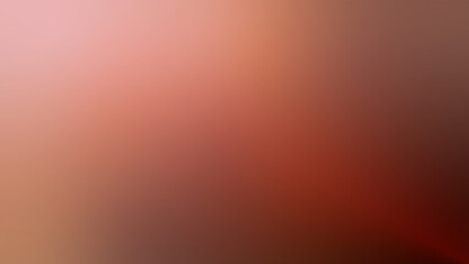 Abstract blurred brown beige Mocha Mousse color gradient background with rose red shade. textured backdrop. Luxury template. Digital screen. Tech card. Cover design. Layout. Copy space. Neon light.