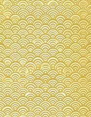 Naklejka premium Gold fish scale pattern