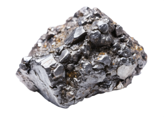 rare earth element dysprosium  isolated on white background PNG,AI GENERATED