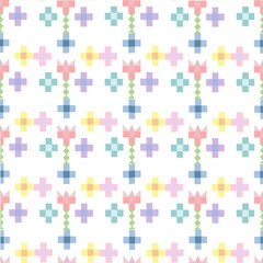 seamless pattern with puzzle pieces