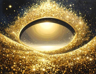 Gold glitter abstract background (1)