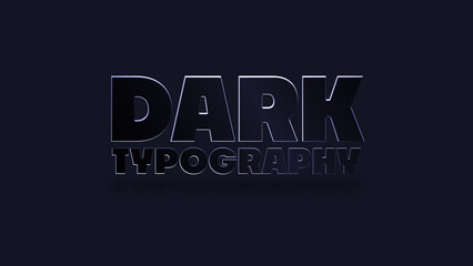 Dark Typography Template
