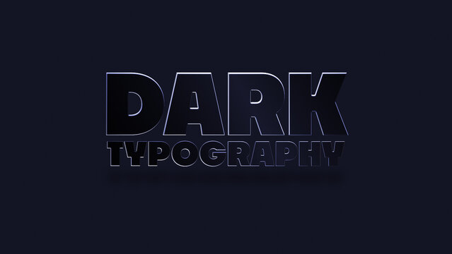 Dark Typography Template