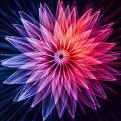 Obraz premium red and blue flower