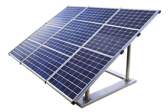  solar panel array is shown   isolated on white background PNG,AI GENERATED