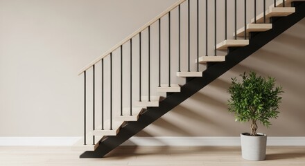 staircase in a modern house